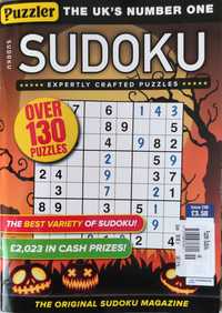 Puzzler Sudoku 80 str. łamigłówki 3 poziomy trudności, japońskie