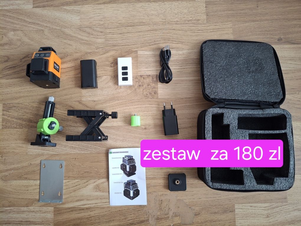 POZIOMICA LASEROWA HILDA 3D 4D laser krzyżowy 360 12linii