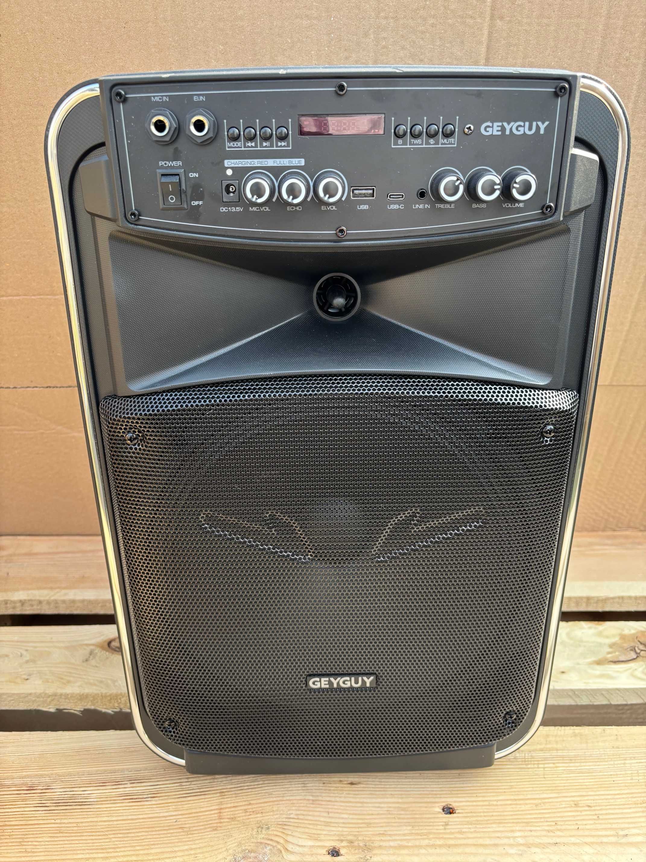 Głośnik Sono Bluetooth KARAOKE USB-C/TWS/FM/AUX in/TV GEYGUY GTSK12-2