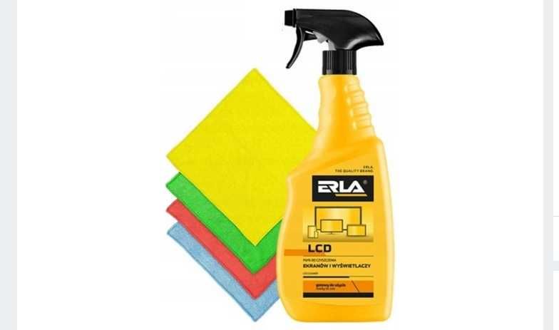 ERLA LCD płyn do czyszczenia ekranów + mikrofibry