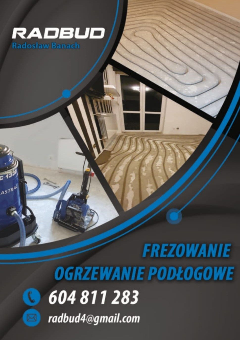 Frezowanie pod ogrzewanie podłogowe. Frezowanie. Ogrzewanie podłogowe