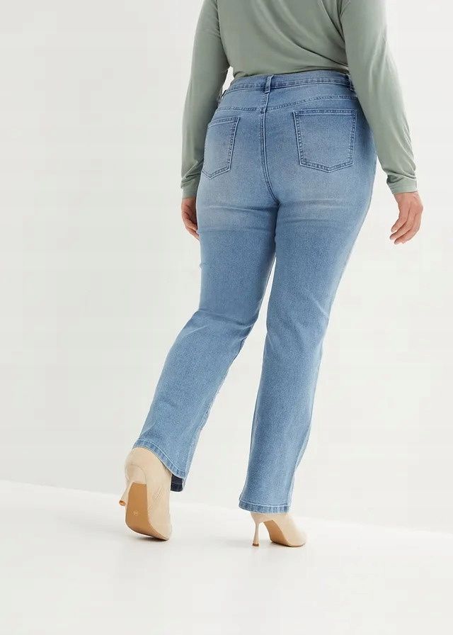 B.P.C jeansy bootcut ze sztrasami ^46