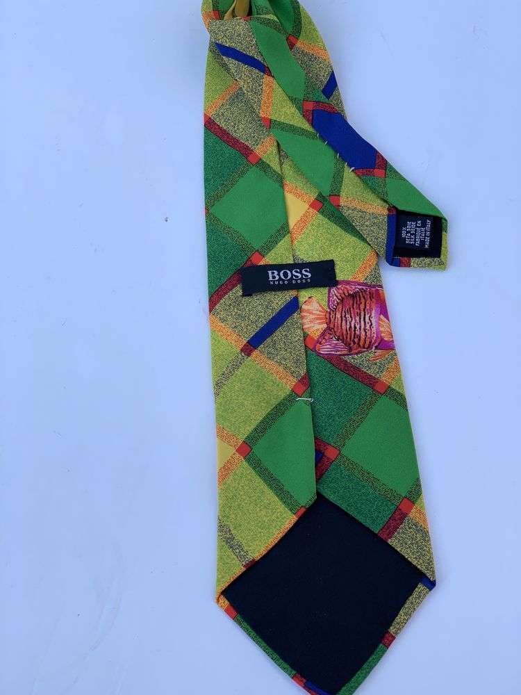 Hugo Boss krawat 100% jedwab
