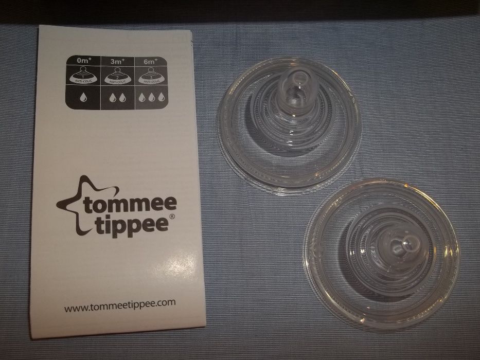 Tommee Tippee smoczki antykolkowe do butelek z rurką wentylującą wew.