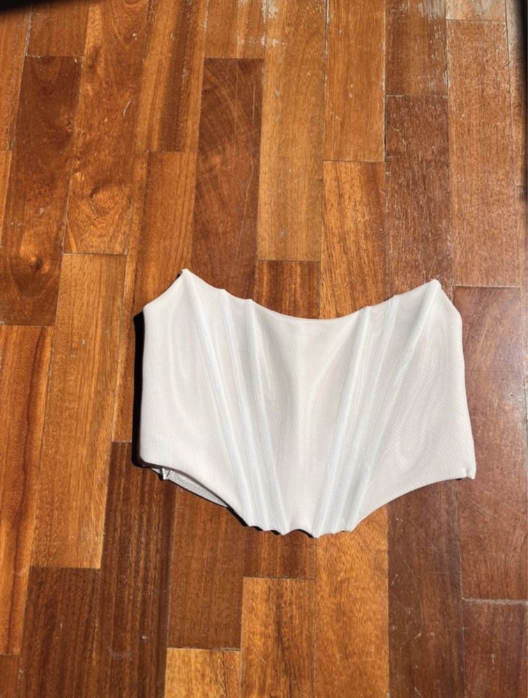 Top Corset Zara Branco