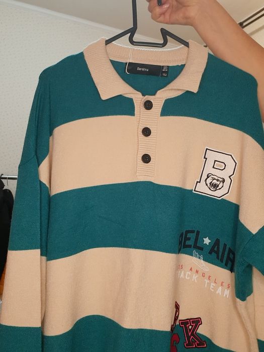 Светр чоловічий зелено бежовом кольорі