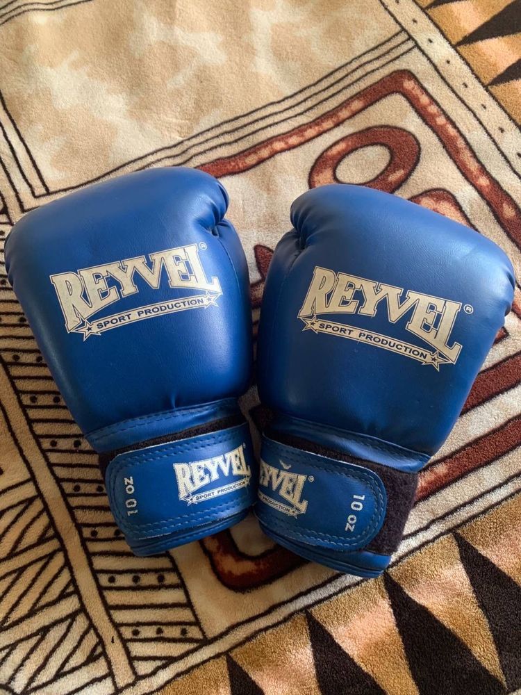 Перчатки для кикбоксинга/Бокса Reyvel синие