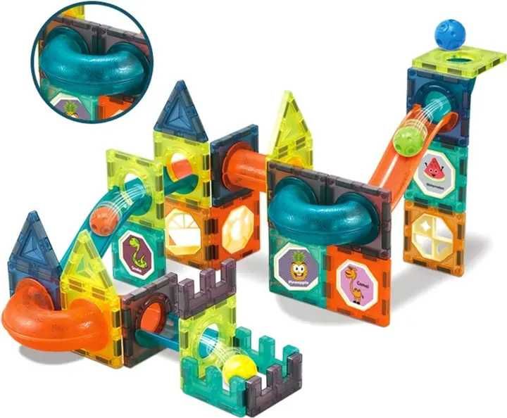 Магнітний конструктор Woopie Light Magnetic Blocks G025/110 деталей