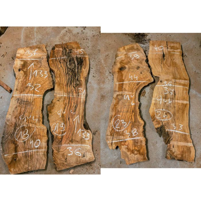 Drewno wysuszone plastry deski pod żywice stolik stołek tacki