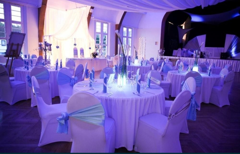 Pokrowce na krzesła wypożyczalnia uniwersalny rozmiar 3 zł sztuka