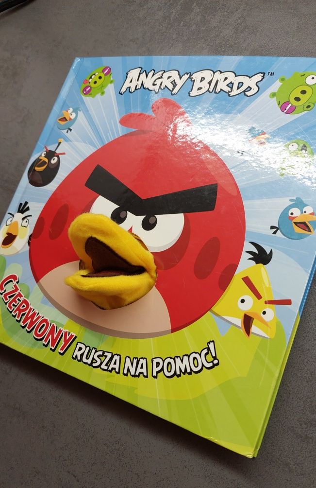 książka z pacynką,  ANGRY BIRDS Czerwony rusza na pomoc!