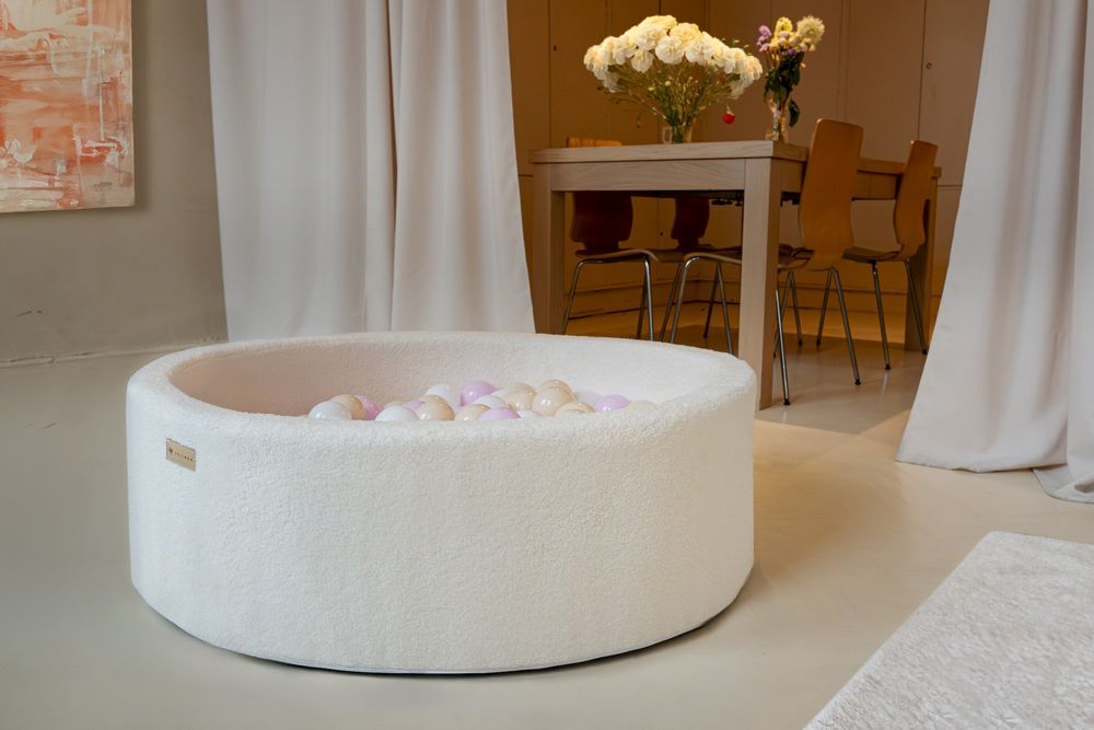 Suchy Basen z Piłeczkami 90x30 cm Piankowy Bukla Cappuccino 300 piłek