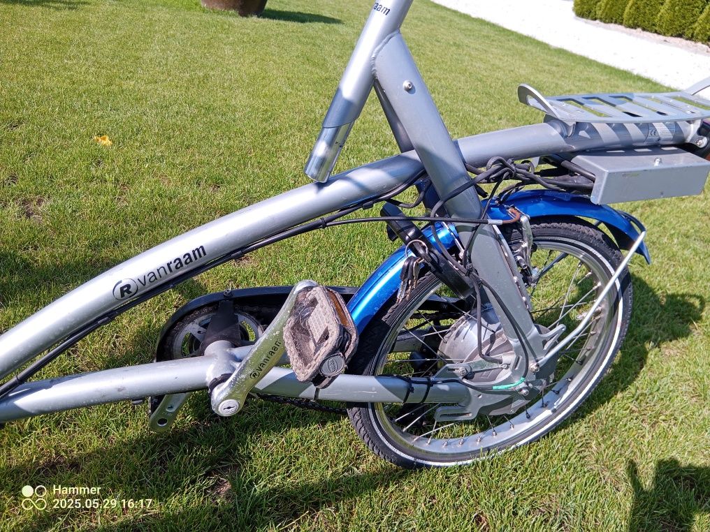 Rower miejski elektryczny z platformą Vanraam