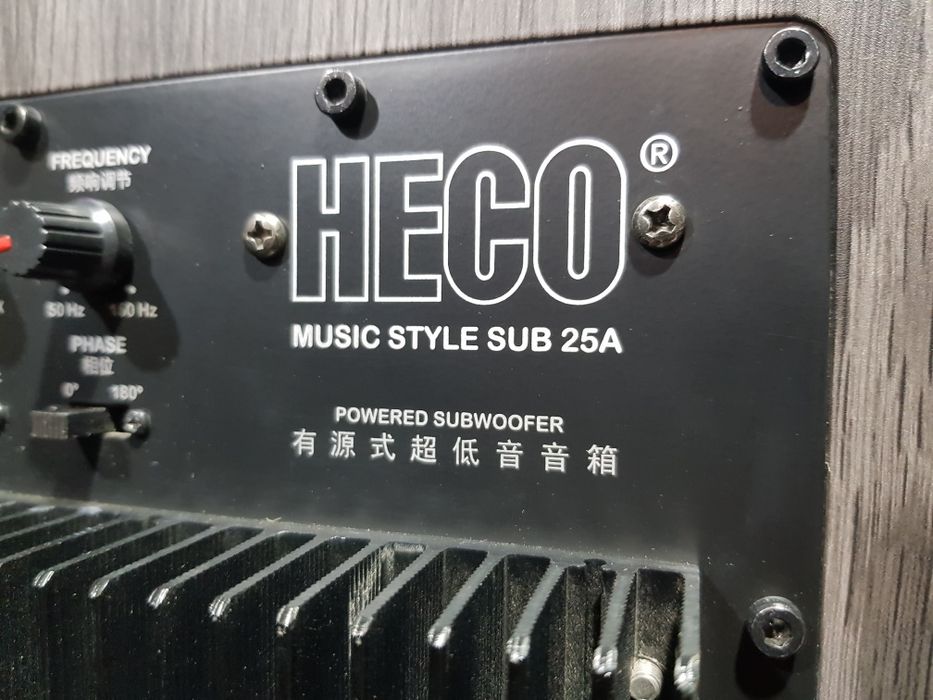 Активний сабвуфер HECO Music Style Sub 25, потужність 250 Вт, б/у