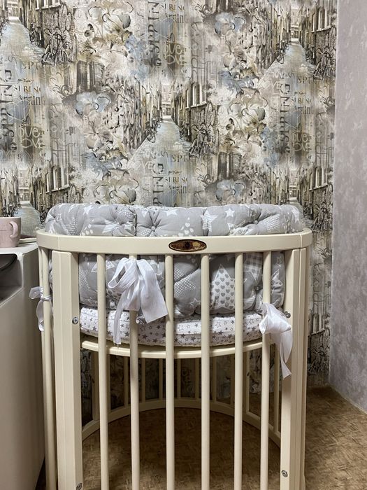 Дитяча кроватка 7/1 з матрацом