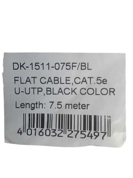 Kabel sieciowy DIGITUS DK 1511 -075F/BL,CAT.5e U-UTP,RJ.45 7,5m czarny
