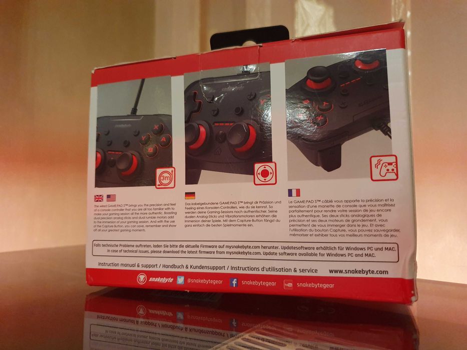 Геймпад Snakebyte , Двойной мотор с турбовибрацией