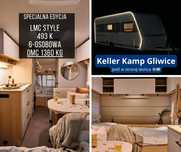 LMC Style 493 K - Specjalna edycja na 70-lecie marki  3 łóżka piętrowe / DMC 1360 kg / Pakiet Styl 70 + Shower / Keller Kamp