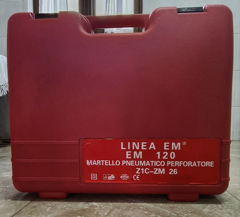 Martelo pneumático perfurador com 7 brocas incluídas