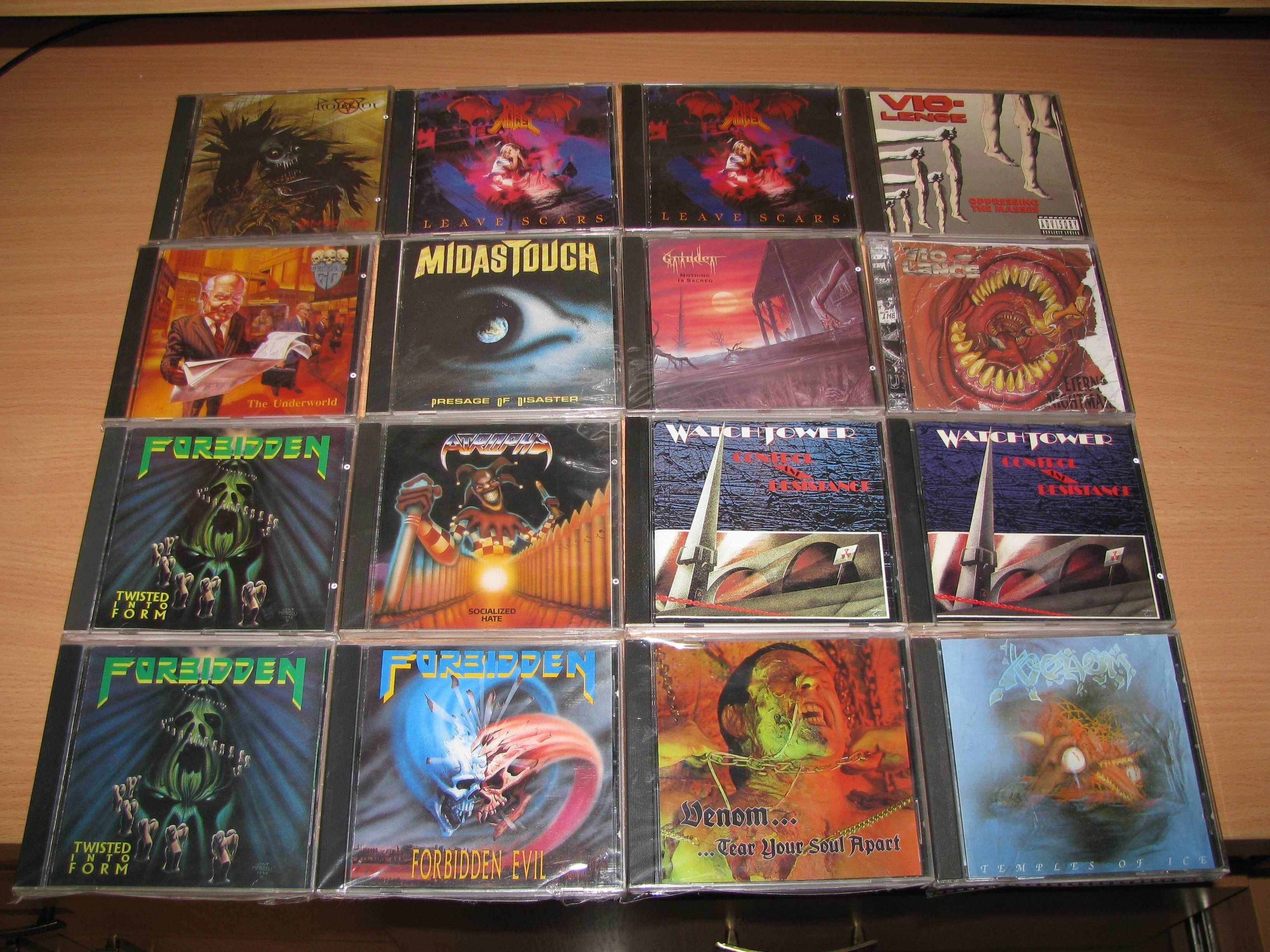 CD Kreator, Celtic Frost, Venom, Sodom, Overkill, Annihilator, Accuser