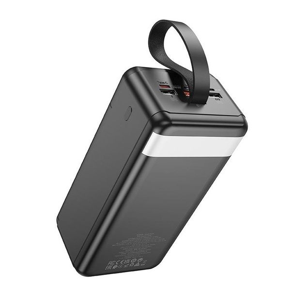 УМБ Powerbank Hoco J123C 60000mAh з ліхтариком і швидкою зарядкою PD/Q