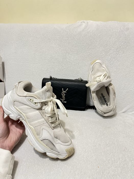 Adidas 38 39 кроссівки кроссовки кроси шкіряні кожанв білі кроси