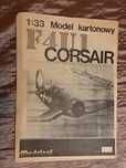F4U1 Corsair model kartonowy