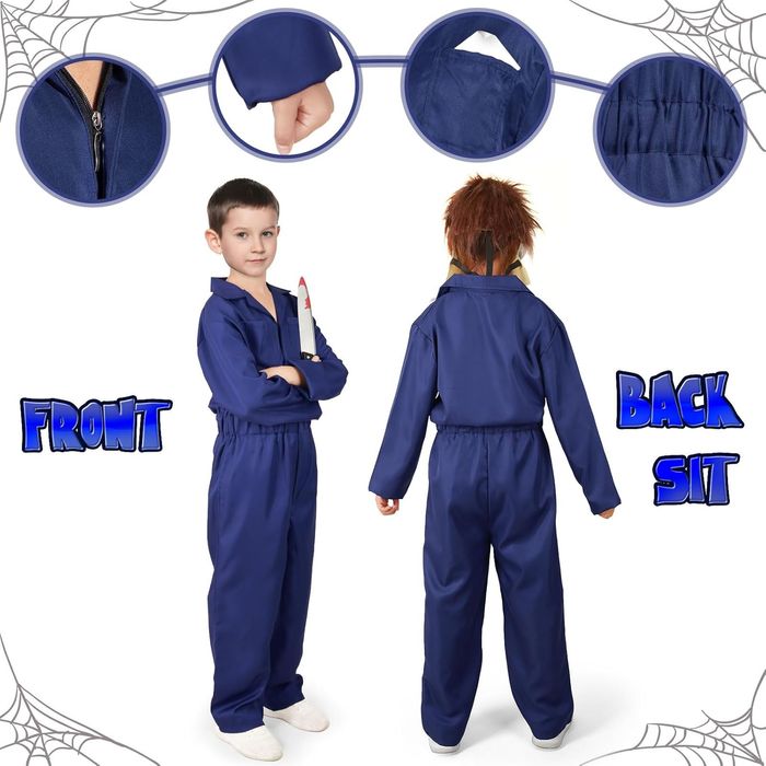 Dziecięcy kostium horrorowego bohatera z maską Rozmiar 6-9 Lat 8 Lat