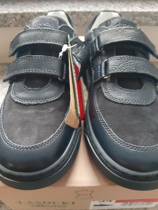 Nowe Skórzane eleganckie buty Lasocki 34
