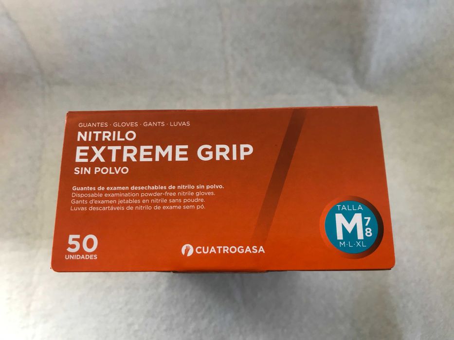 Luvas Nitrilo Laranja Extreme Grip