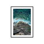 Plakat obraz zdjęcie fale morskie skały morze turkus 30x40 cm A3