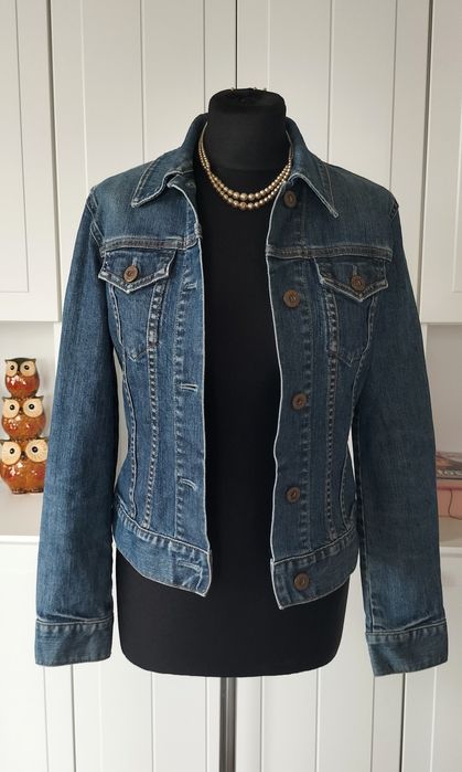 Gap elastyczna kurtka jeansowa w stylu vintage XS katana jeans jacket