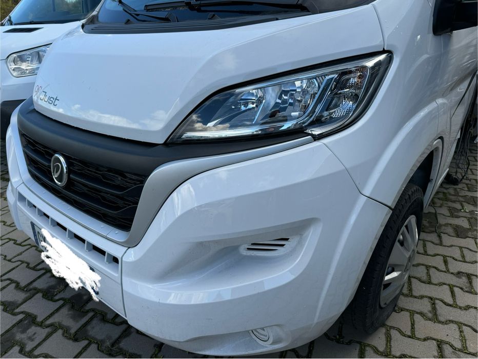 Fiat Ducato Maska, błotnik, lampa, zderzak, chłodnice kompletny przód