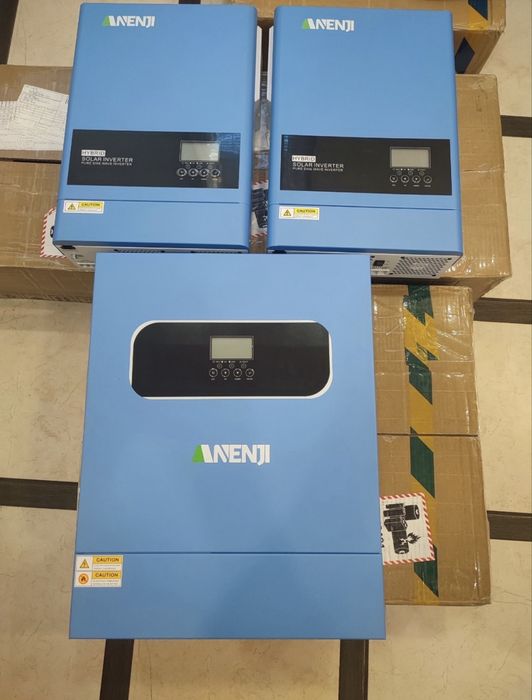 Гібридний інвентор Anenji 11 квт, 2 MPPT, wifi, працює без батареї.