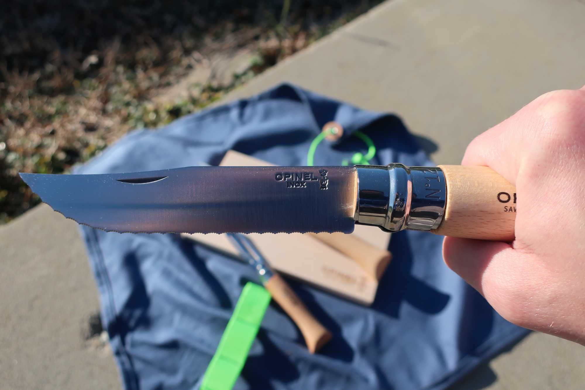 Opinel Inox 12  ніж Франція нож зубчатий  хліб овочі фрукти складний