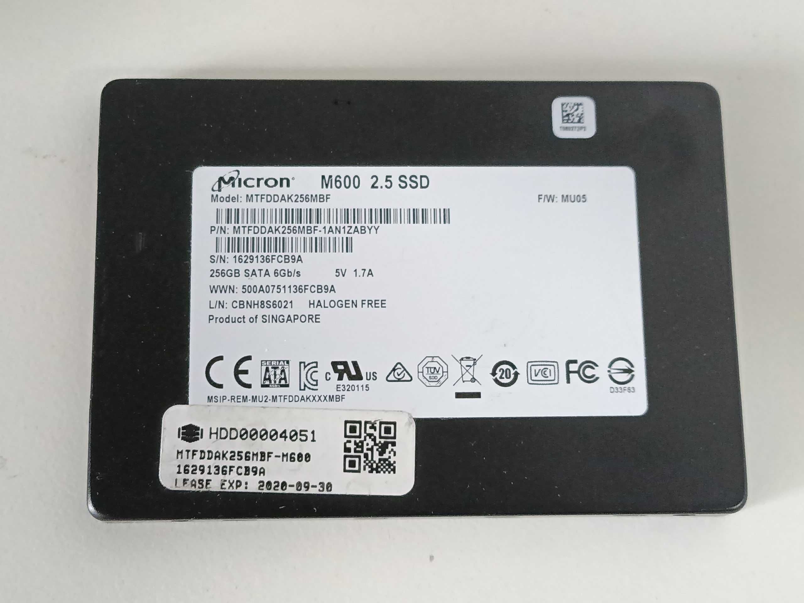SSD 2.5 Micron m600 256GB SATA MLC!