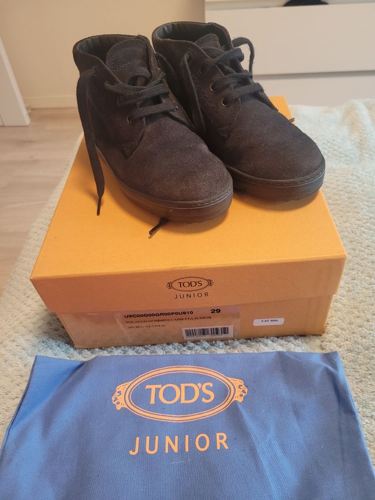Замшеві ботинки Tod's 29 для хлопчиків