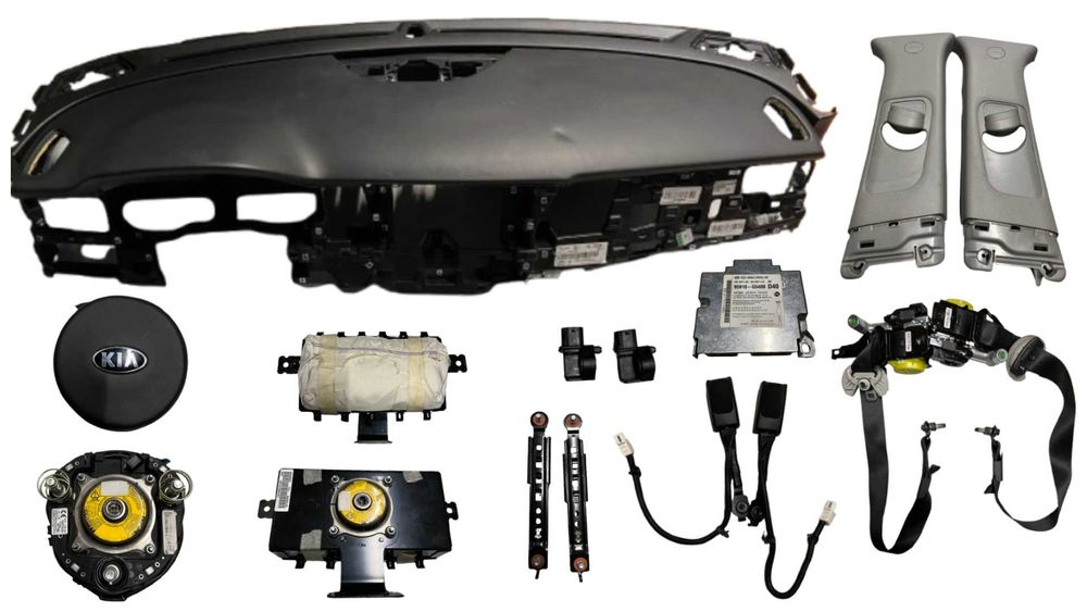 Kia Niro 1 Deska Rozdzielcza Konsola Kokpit Poduszki Komplet Pasy