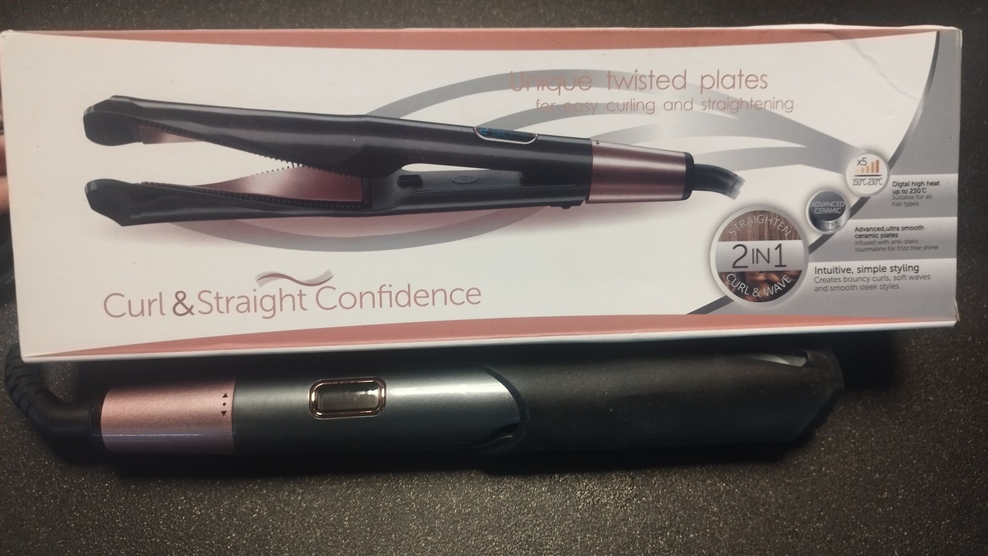 PROSTOWNICA LOKÓWKA  Curl & Straight Confidence 2w1