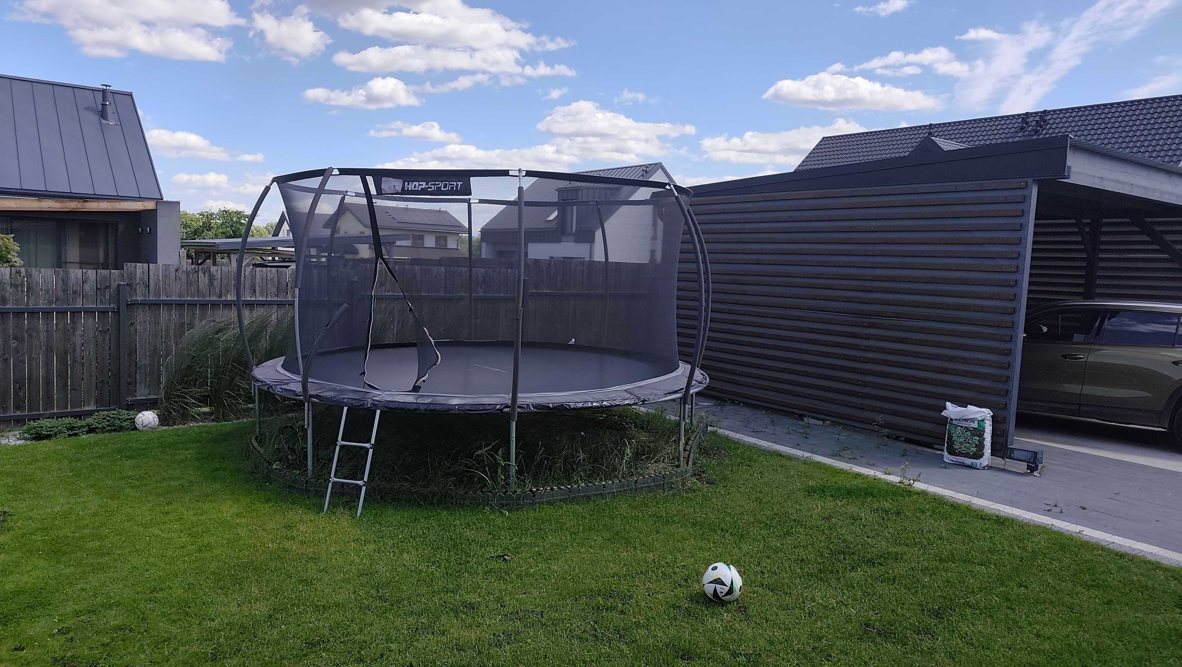 Trampolina Hop Sport 427 cm - Stan bardzo dobry
