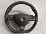 NOWA Kierownica airbag Skoda Octavia III 3 RS łopatki DSG czerwona nić
