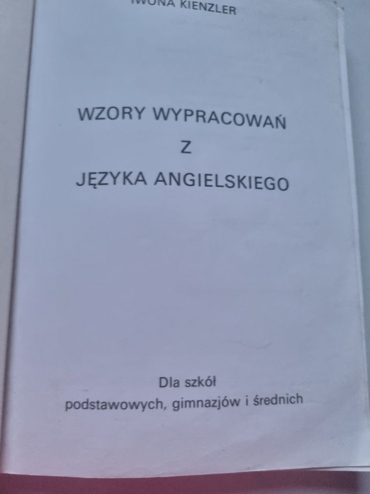 Wzory wypracowań z języka angielskiego