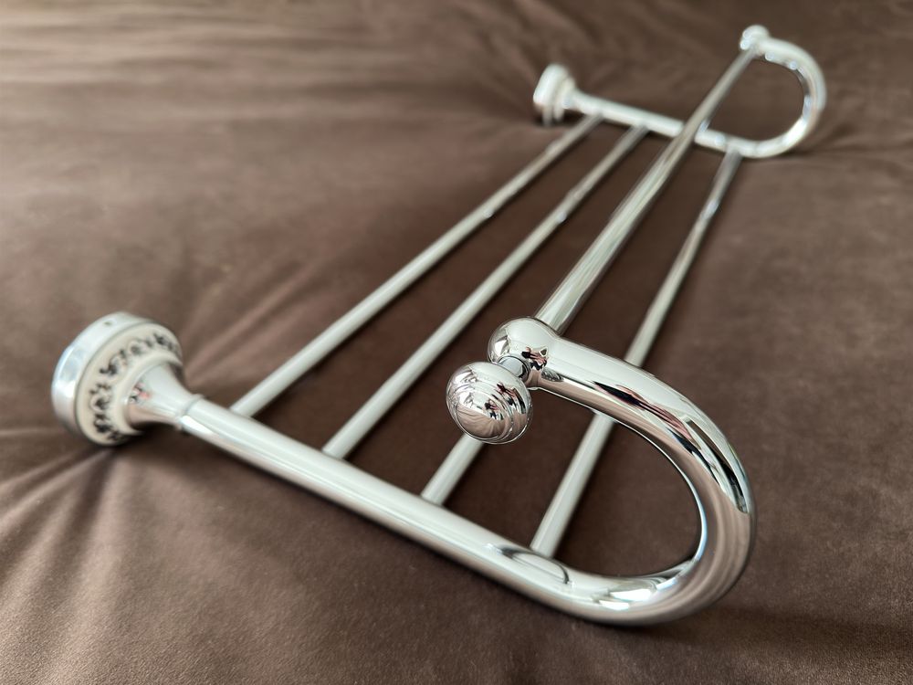 Полиця з тримачем для рушників Devit Charlestone Ceramic (Італія)