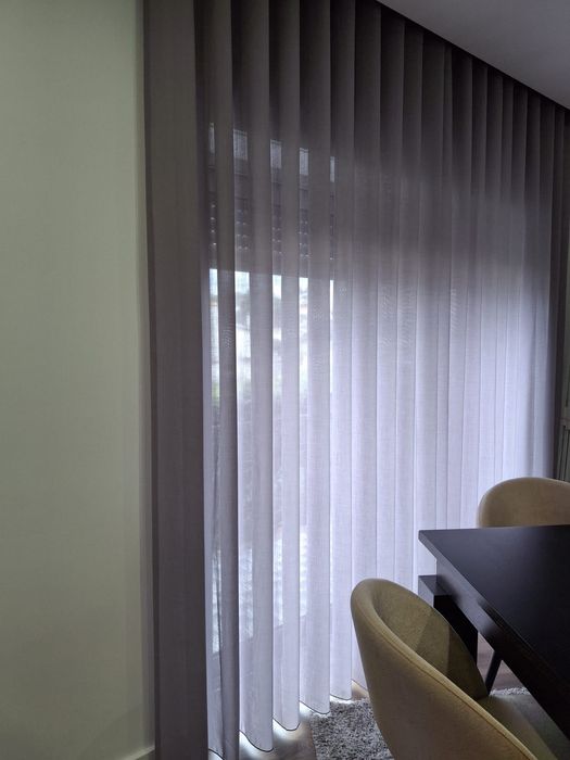 Cortinados com calha