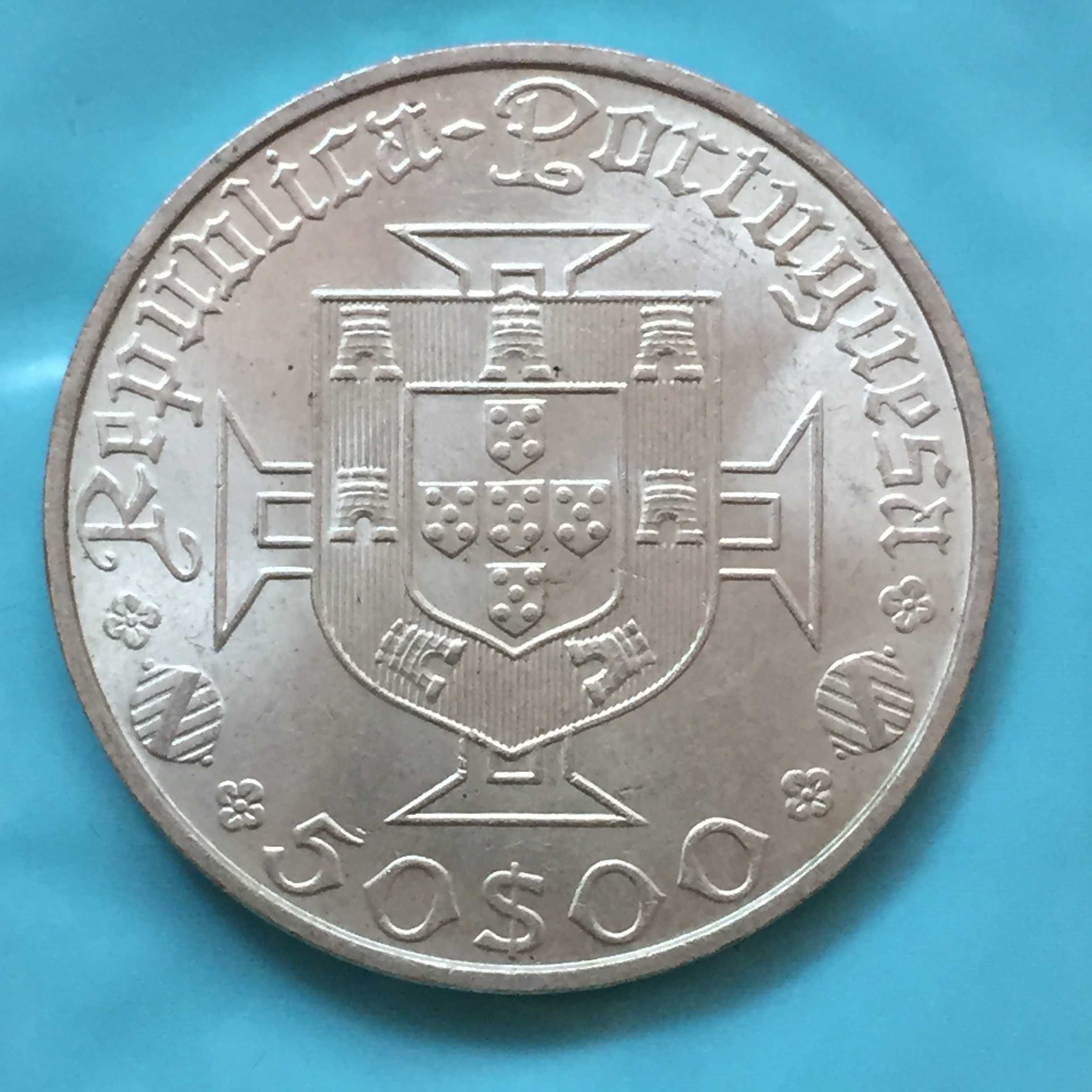 50 Escudos 1969 - Vasco da Gama - prata