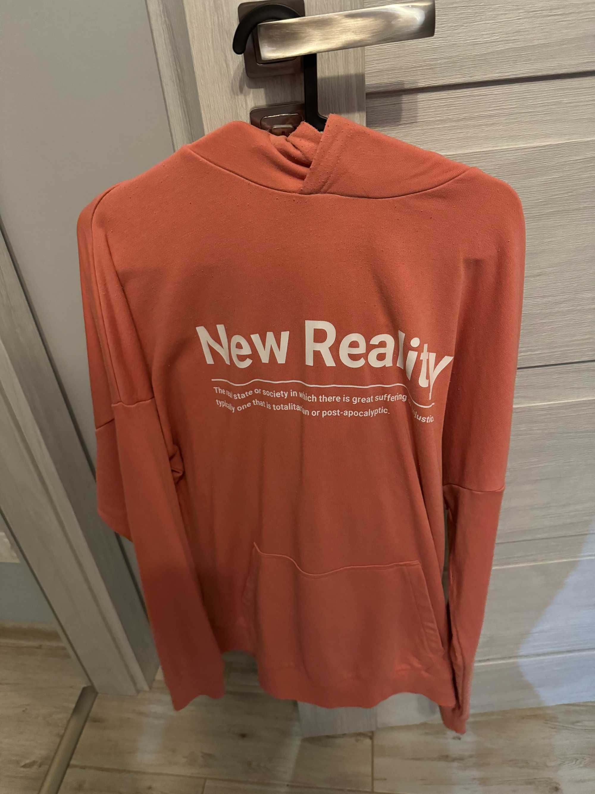 Różowa męska bluza M