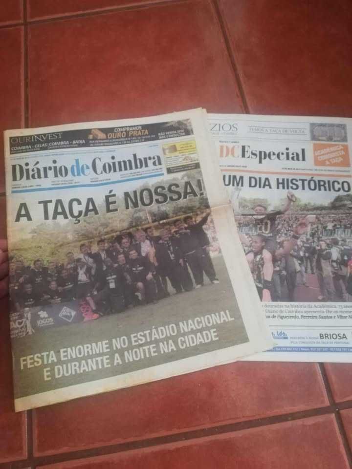 Jornais Académica Taça de Portugal 2012