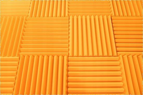 Pianka Akustyczna PANEL ścienny absorber POMARAŃCZOWY 5cm