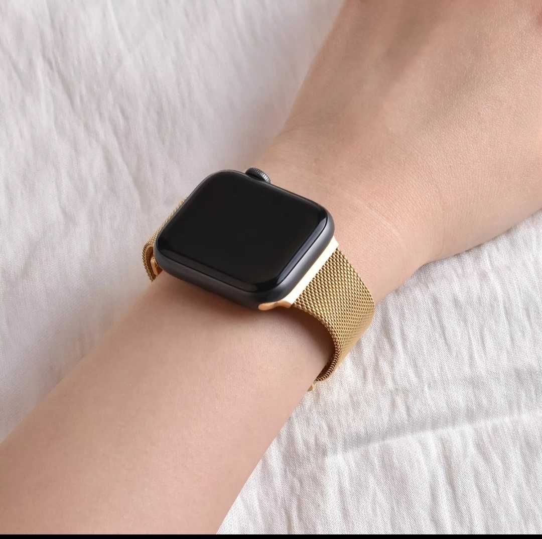 Ремінець металевий на годинник Apple +бампер на годинник Apple 40мм.