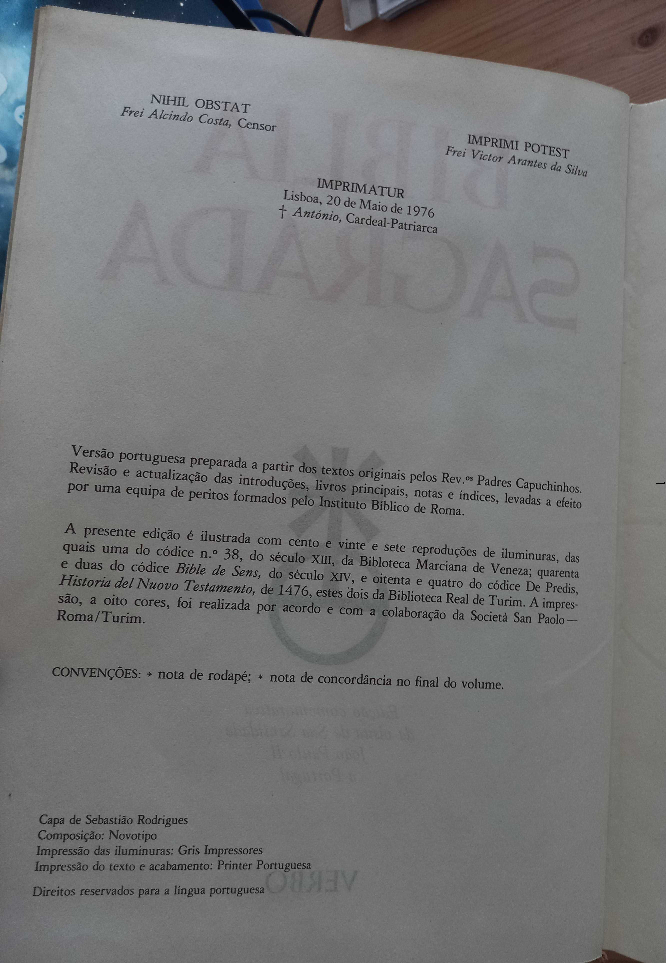 Biblia sagrada, edição comemorativa do Papa João Paulo II